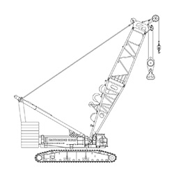 600T Kobelco SL6000 Lattice Boom Crawler