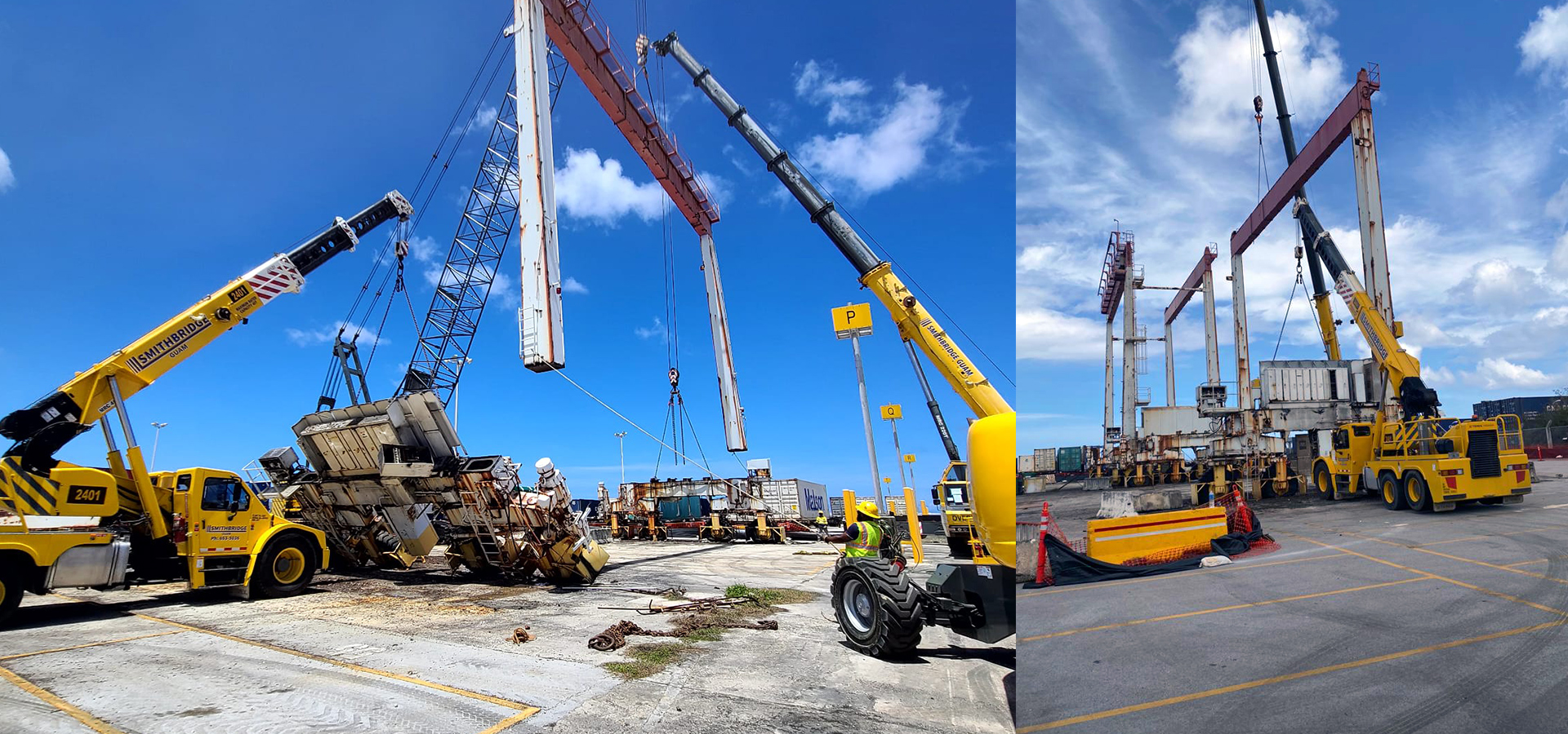 Port of Guam RTG cranes Demolition 
